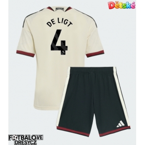 Manchester United Matthijs de Ligt #4 Dětské Alternativní dres komplet 2026-27 Krátký Rukáv (+ trenýrky)